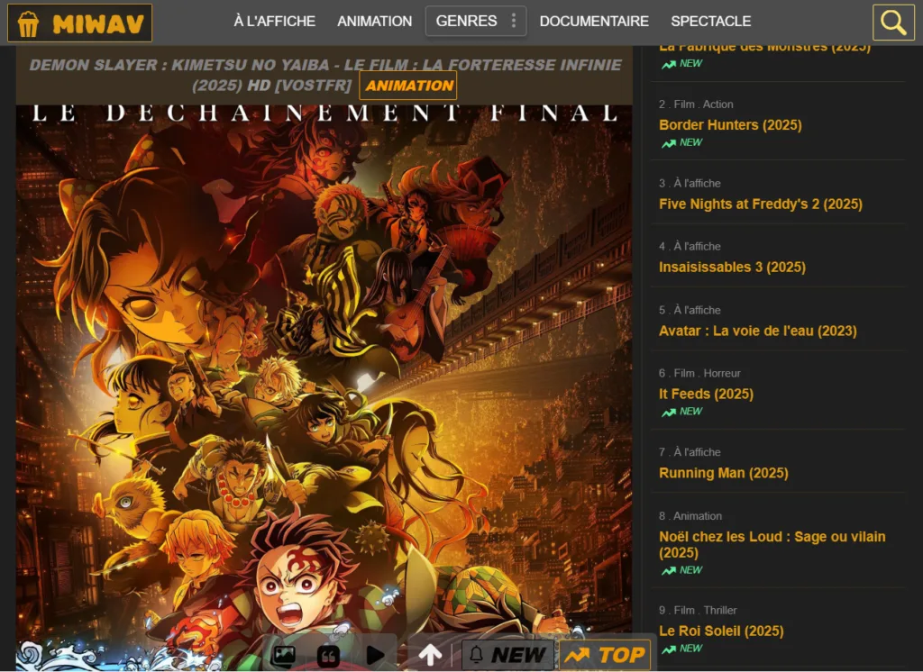 nouvelle adresse Miwav.com