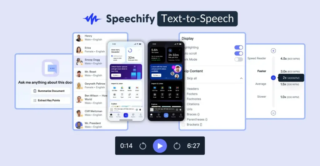 Speechify ia gratuite